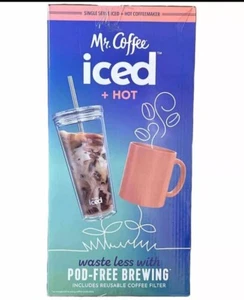 Mr. Coffee Single-Serve Iced and Hot Coffee Maker with Reusable Tumbler NEW - Picture 1 of 6