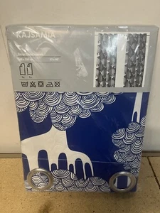Ikea Kajsamia Curtain Panels Metal Grommet 57x98 Canvas 602.308.52 C64 - Picture 1 of 2