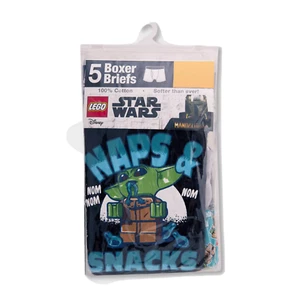 LEGO Star Wars Boys' 5 Pack 100% Combed Cotton Boxer Brief Underwear Size 6 - Picture 1 of 6