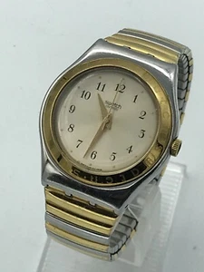 Wristwatch SWATCH Irony Medium TONALITY (YLS109)-Lady's-Gold/Silver-Flexband - Picture 1 of 6