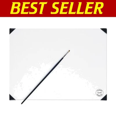 Versatile 12 x 16 inch Tempered Glass Painting Palette - Ideal for All Mediums - Image 1 of 4