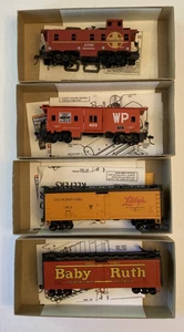 Lot of 4 HO Scale Advertising Reefer Cars / Baby Ruth Libby's & Cabooses READ - Picture 1 of 21