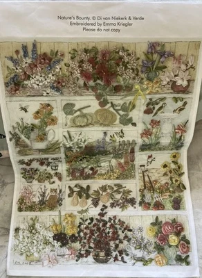 Di van Niekerk & Verde "Natures Bounty" Embroidery Kit - Full Kit & Complete - Image 1 of 4