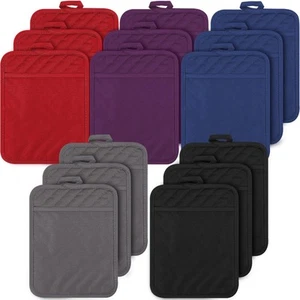 15 Pcs Cotton Pocket Pot Holders for Kitchen Heat Resistant Cotton Hot Pads K... - Picture 1 of 7