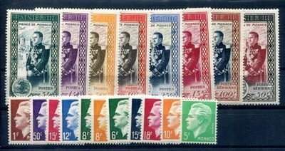 MONACO 1950 408-426 ** MNH FLAWLESS YEAR SET COMPLETE (00037 - Image 1 of 2