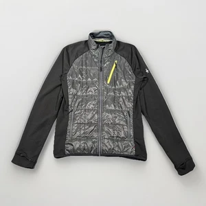 Smartwool Phd Jacket Mens Medium Gray Black Smartloft Puffer Hybrid Merino Gorp - Picture 1 of 15