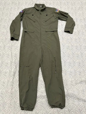 Disfraz Top Gun Para Hombre Maverick Traje de Vuelo Mono Verde Cosplay Sin Etiqueta Talla Foto 1 de 4