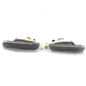 Fog Lamp Covers for BMW 3 Series E46 1999 2001 Black+Transparent (Pair) - Picture 1 of 11