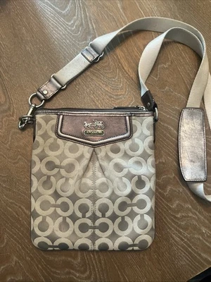 Coach Signature Crossbody Swingpack Bag Metallic - Image 1 of 4