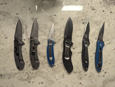 Lote de 6 cuchillos Kershaw - LEER Foto 1 de 4