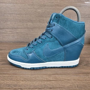Nike Dunk Sky Hi Dark Sea Green Turquoise Hidden Wedge Size UK 4 (528899-300) - Picture 1 of 19