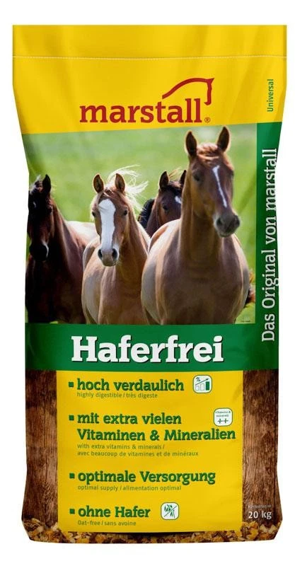 Marstall Haferfrei 20 kg Ergänzungsfuttermittel Pferdefutter Müsli Vitamine