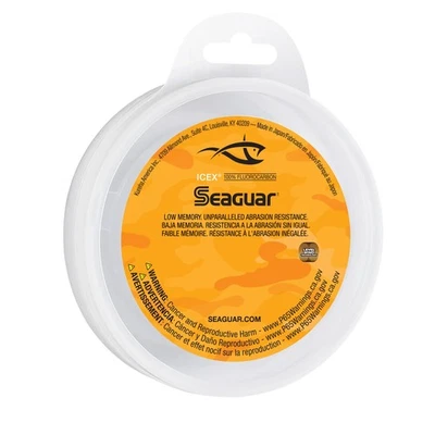 Línea de pesca de fluorocarbono Seaguar IceX 50yds 3 lb baja memoria micro diámetro Foto 1 de 4