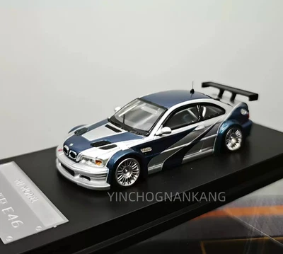 MJ 1:64 BMW M3 GTR NSF NFS Livery Diecast (Open Hood) - Image 1 of 4
