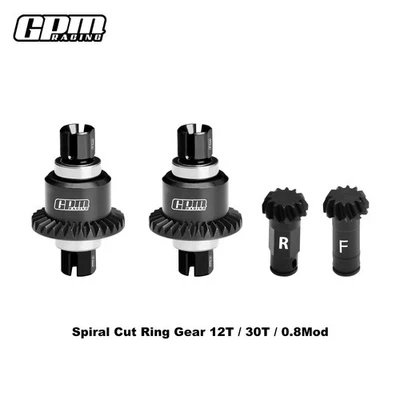 Juego de engranajes de aleación GPM 4140CS+7075 F&R Diffs 12/30T ARRMA granito/tifón/mojave Grom Foto 1 de 4