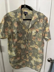 Patagonia Hawaiian Camp Shirt Organic Cotton Button Lg L - Picture 1 of 7