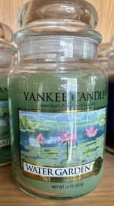 Yankee Candle Retired "WATER GARDEN" Fresh~ Large 22 oz.~RARE ~NEW - Picture 1 of 1