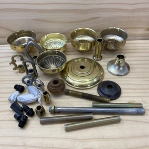 25+ Lamp Parts ASSORTED MIXED LOT Pendant Lighting Hanging Chandelier Fixture - Picture 1 of 16