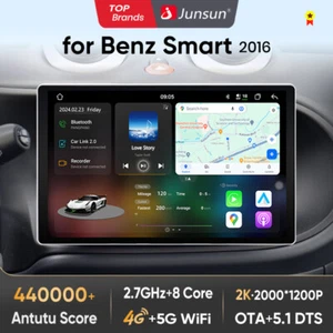 Radio de coche 8 núcleos 256G para Mercedes Benz Smart Fortwo 453 Carplay Android GPS 2k - Imagen 1 de 13