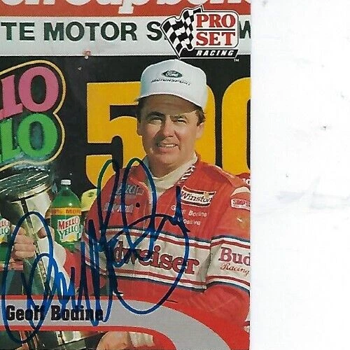 GEOFF BODINE SIGNED 1992 PRO SET RACING #101 - NASCAR - Image 1 of 1