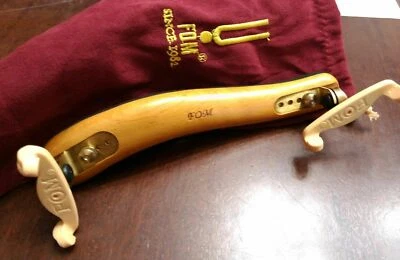 SPALLIERA FOM VIOLINO 1/8 1/4 1/2 REGOLABILE IN ACERO PROFESSIONALE SACCHETTO - Immagine 1 di 3