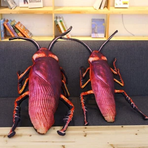 Simulation Cockroach Halloween Stuffed Animal Plush Toy Spoof Gift Throw Pillow - Picture 1 of 15