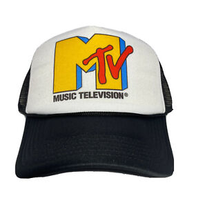 MTV Trucker Hat Mesh Hat New Adjustable Hat Music Television Hat