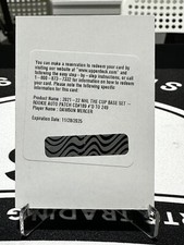 2021-22 Upper Deck The Cup Dawson Mercer Rookie Auto Patch /249