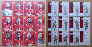 2018-19 Signed Bayern Munich Official Club Cards