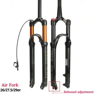 MTB Bicycle Air Fork Supension Rebound Adjustment 26/27.5/29in Straight Tapered - Picture 1 of 20
