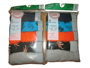 new BOY size 8 M medium BRIEFS lot of 10 pairs(2x 5-pack) 100% cotton - Picture 1 of 4