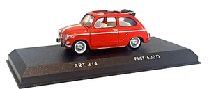 FIAT 600 D RED / ROUGE - DETAILCARS - 1/43 - Imagen 1 de 4