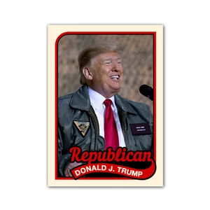 Tarjeta de béisbol presidencial Donald Trump novedad personalizada 1989 estilo MAGA GOP 2020 - Imagen 1 de 4