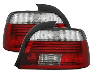Rückleuchten Set für 5er BMW E39 Facelift 2000-2003 Heckleuchten in Rot Weiss - Bild 1 von 3