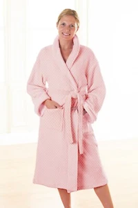 Country Club Super Soft, Super Cosy Soft Fleece Ladies Dressing Gowns Bathrobe - Picture 1 of 1
