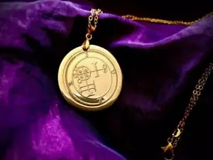 Handcrafted brass Sigil of Buer - Talisman Occult Occultism Pendant Sigil - Imagen 1 de 1