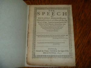 1642 Denzil Holles, The Speech of Denzell Holles - English Civil War - Picture 1 of 12