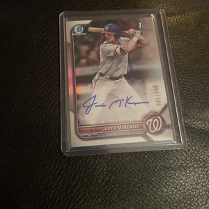 20222 Bowman Chrome Jared McKenzie Autograph Refractor 1st RC 367/499 Nationals