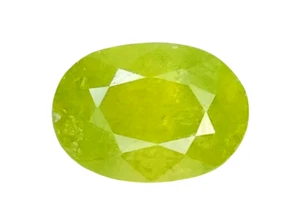 1.490CT Green natural sphene oval cut loose gemstones - Picture 1 of 3