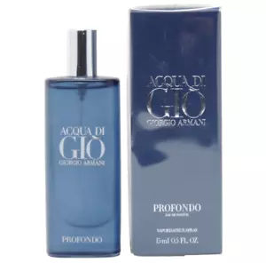 GIORGIO ARMANI ACQUA DI GIO PROFONDO EDP 15ml .5fl oz COLOGNE NEW IN BOX SEALED - Picture 1 of 1