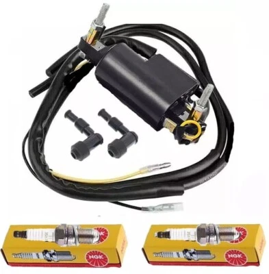Ignition Coil +Spark Plug for Kawasaki KZ750-B / KZ750G LTD II 1976-1980 - Image 1 of 4