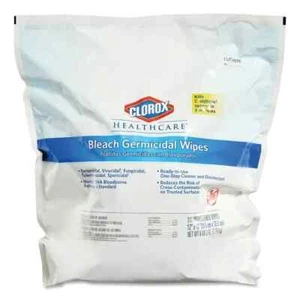 Clorox Healthcare Bleach Germicidal Disinfecting Wipes Unscented 110 Ct Bag - Picture 1 of 2