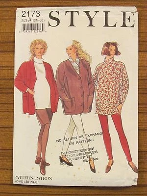STYLE PATTERN - 2173 LADIES MATERNITY JACKET TOP SKIRT LEGGINGS SML & MED USED - Image 1 of 2