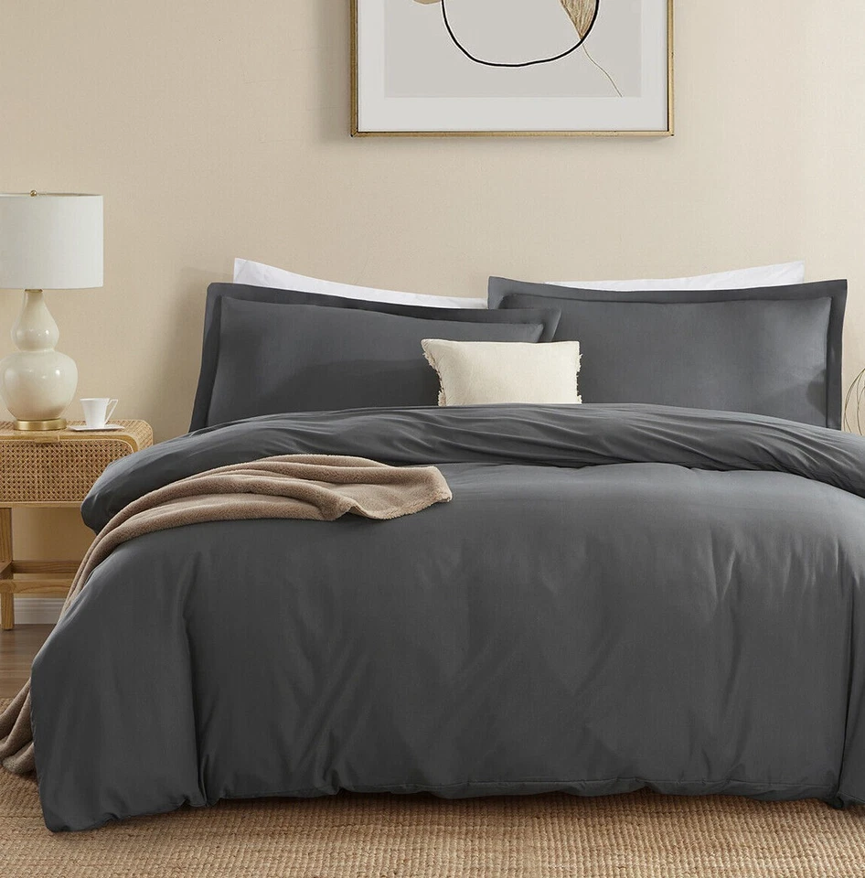 3 Pc Duvet Cover Set by Nymbus 1800 Series Ultra Soft Luxurious Comforter Cover - Image 1 of 4