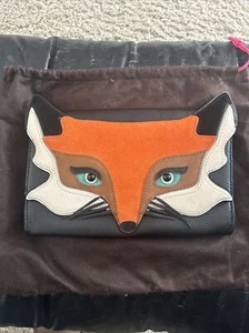KATE SPADE Fox Clutch Purse Rare Novelty - Picture 1 of 13