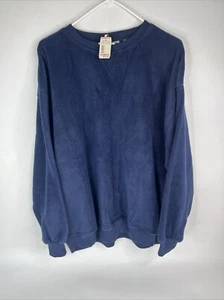 VINTAGE Discus Athletic Sweatshirt Mens XL Blue 90s Blank Crewneck USA Made New - Picture 1 of 7