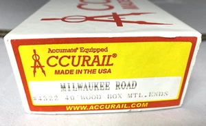 AccuRail HO Scale Milwaukee Rd (CMSt&P) 40' Wood Box Car No. 703489 Kit - Picture 1 of 5