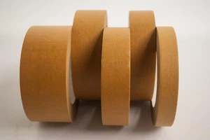 Profi Klebeband Abdeckband 19 mm x 50 m Abklebeband bis 120 °C wasserfest braun - Bild 1 von 1