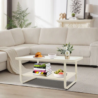 Coffee Table for Living Room Storage Coffee Table Rectangle Coffee Table Modern - Image 1 of 4
