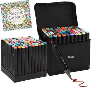 Ohuhu Alcohol Markers Double Tipped Alcohol Based Permanent Art Marker Set for A - Picture 1 of 7